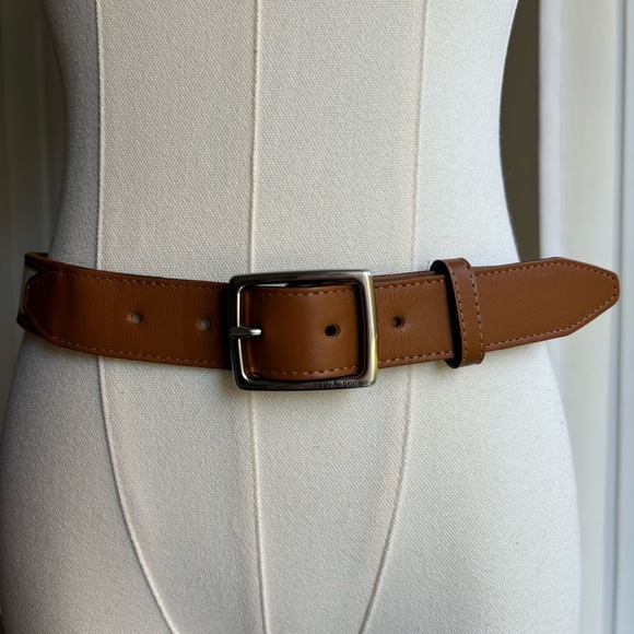 Rag & Bone Boyfriend Leather & Canvas Belt - Picture 3 of 9